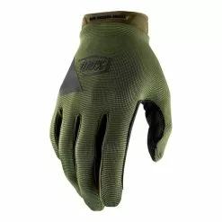 100 Percent Gants Longs 100 % Ridecamp Vert Foncé Noir