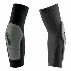 100 Percent Coudières 100 % Ridecamp Noir Logo Gris