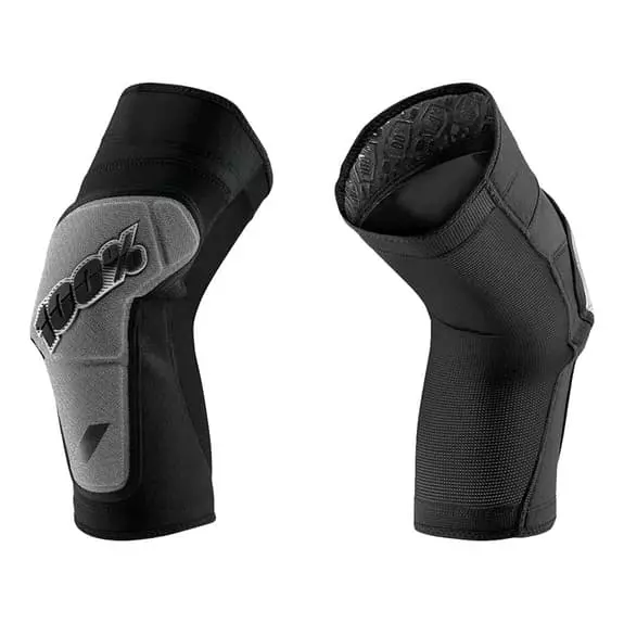 100 Percent Genouillères 100 % Ridecamp Noir Logo Gris 3 100 Percent Genouillères 100 % Ridecamp Noir Logo Gris