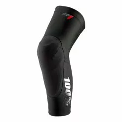 100 Percent Genouillères 100 % Teratec Noir Logo Blanc