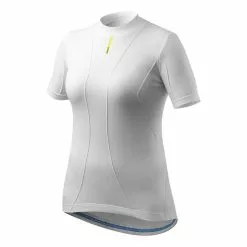 Maillot De Corps Mavic Cold Ride Manches Courtes Blanc Femme