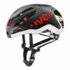 Casque Uvex Race 9 Noir Mat Rouge