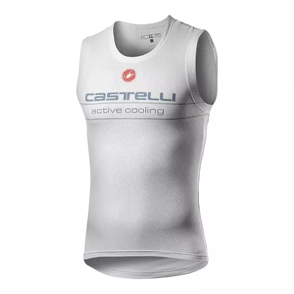 Maillot De Corps Castelli Active Cooling Sans Manches Blanc 3 Maillot De Corps Castelli Active Cooling Sans Manches Blanc