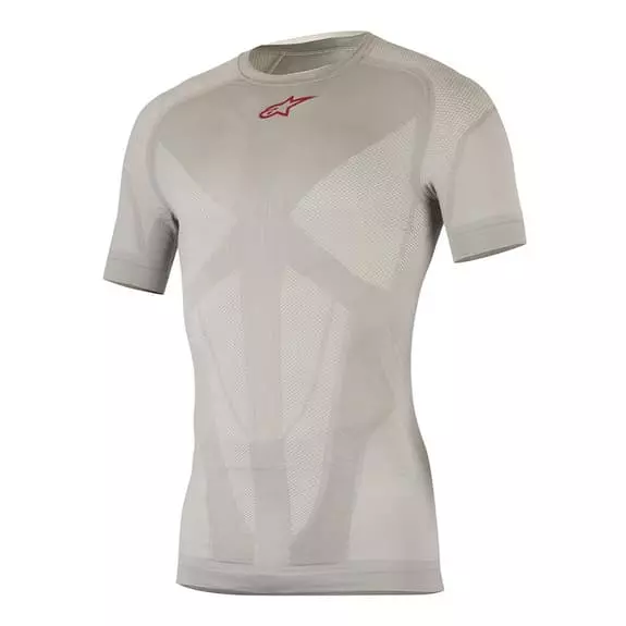 Maillot De Corps Alpinestars Tech Manche Courte Gris 3 Maillot De Corps Alpinestars Tech Manche Courte Gris