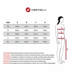 Brassière Castelli Rosso Corsa Noir -Casques Cyclisme importe magasin CAS W CL st v2 8