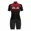 ALE Équipement Alé Honeycomb Limited Edition Sans Bretelles Solid Traguardo Noir Rouge Clair Femme -Casques Cyclisme importe magasin ale kit36 001
