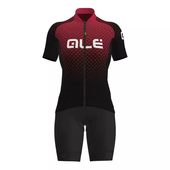 ALE Équipement Alé Honeycomb Limited Edition Sans Bretelles Solid Traguardo Noir Rouge Clair Femme 3 ALE Équipement Alé Honeycomb Limited Edition Sans Bretelles Solid Traguardo Noir Rouge Clair Femme