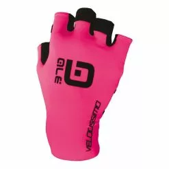 ALE Gants Alé Velocissimo Crono Courts Noir Rose