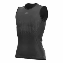 ALE Maillot De Corps Alé Challenge Sans Manches Noir