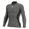ALE Maillot De Corps Alé Cubes Manche Longue Gris Métallisé -Casques Cyclisme importe magasin ale l22084403 001