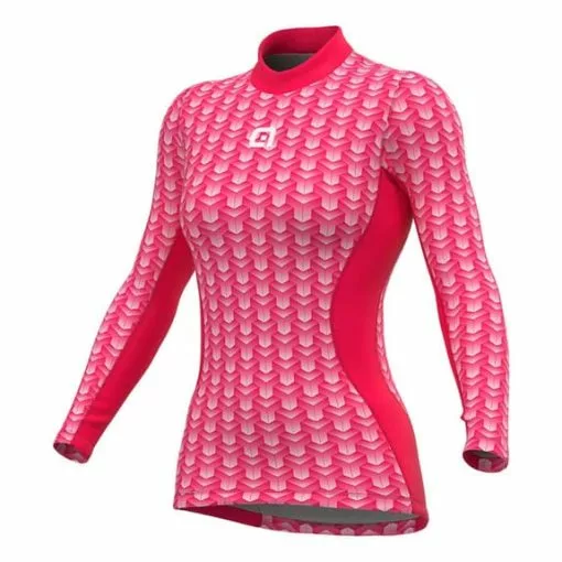 ALE Maillot De Corps Alé Cubes Manche Longue Rose Femme -Casques Cyclisme importe magasin ale l22096405 001
