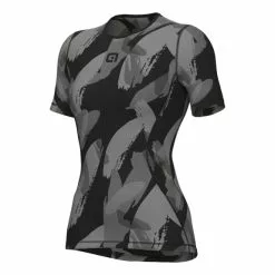 ALE Maillot De Corps Alé Brush Manche Courte Noir Femme