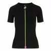 Maillot De Corps Assos Assosoires Spring Fall Manche Courte Noir Femme
