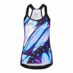 Maillot De Corps Sans Bretelles Bioracer Icon Bleu Violet Femme