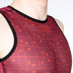 Maillot De Corps Bioracer NS Sans Manches Rouge -Casques Cyclisme importe magasin bio br11563bmb s22 005