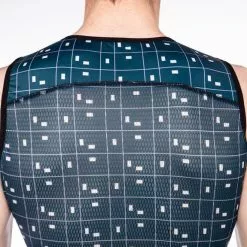 Maillot De Corps Bioracer NS Sans Manches Bleu Pétrole -Casques Cyclisme importe magasin bio br11563bmp s22 006