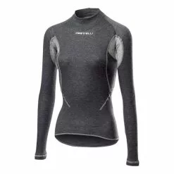 Maillot De Corps Castelli Flandes 2 Manche Longue Gris Femme