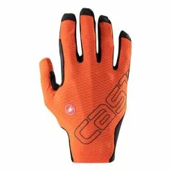 Gants Longs Castelli Unlimited Orange Rouille Noir