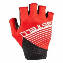Gants Castelli Competizione Rouge Blanc