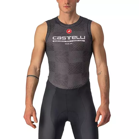 Maillot De Corps Castelli Pro Mesh Sans Manches Noir Carreaux 3 Maillot De Corps Castelli Pro Mesh Sans Manches Noir Carreaux
