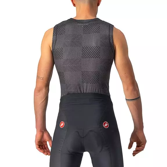 Maillot De Corps Castelli Pro Mesh Sans Manches Noir Carreaux 4 Maillot De Corps Castelli Pro Mesh Sans Manches Noir Carreaux – Image 2