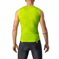 Maillot De Corps Castelli Pro Mesh Sans Manches Vert Lime électrique Carreaux -Casques Cyclisme importe magasin ca 4522033 383 003