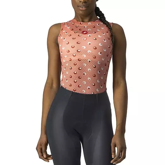 Maillot De Corps Castelli Pro Mesh 3 Sans Manches Rose Clair Femme 3 Maillot De Corps Castelli Pro Mesh 3 Sans Manches Rose Clair Femme