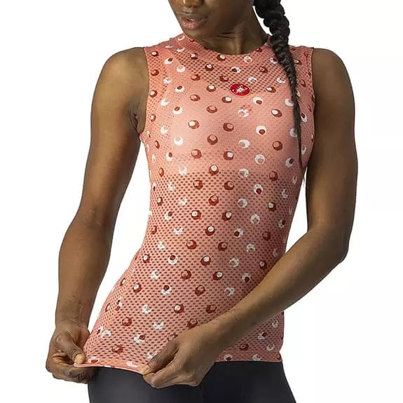Maillot De Corps Castelli Pro Mesh 3 Sans Manches Rose Clair Femme 5 Maillot De Corps Castelli Pro Mesh 3 Sans Manches Rose Clair Femme – Image 3