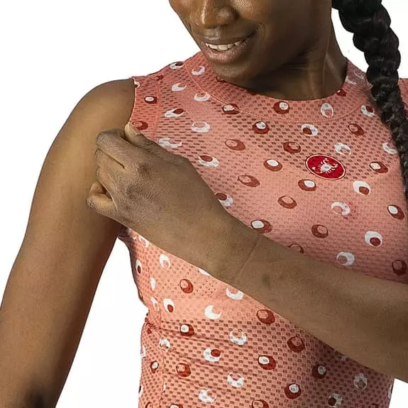 Maillot De Corps Castelli Pro Mesh 3 Sans Manches Rose Clair Femme 6 Maillot De Corps Castelli Pro Mesh 3 Sans Manches Rose Clair Femme – Image 4