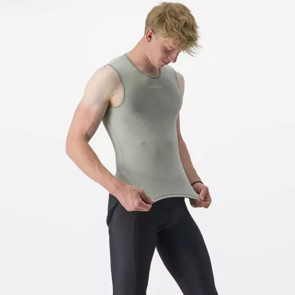 Maillot De Corps Castelli Pro Mesh 2.0 Sans Manches Vert Pâle 7 Maillot De Corps Castelli Pro Mesh 2.0 Sans Manches Vert Pâle – Image 5