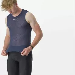 Maillot De Corps Castelli Pro Mesh 2.0 Sans Manches Bleu Foncé -Casques Cyclisme importe magasin ca 4523023 424 004