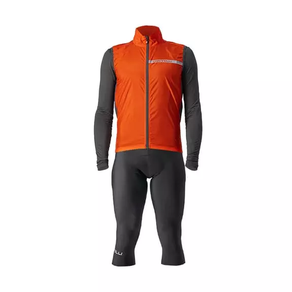 Équipement Castelli Squadra Stretch Entrata Thermal Rouge Orangé Gris Noir 3 Équipement Castelli Squadra Stretch Entrata Thermal Rouge Orangé Gris Noir