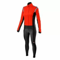 Équipement Castelli Alpha RoS 2 Rosso Corsa GORE-TEX INFINIUM™ Sorpasso RoS Rouge Noir Femme