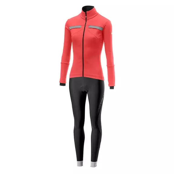 Équipement Castelli Dinamica GORE-TEX INFINIUM™ Tutto Nano Noir Rose Femme 3 Équipement Castelli Dinamica GORE-TEX INFINIUM™ Tutto Nano Noir Rose Femme