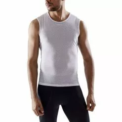 Maillot De Corps Craft Cool Mesh Superlight Sans Manches Blanc Polaire
