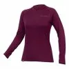 Maillot De Corps Endura BaaBaa Manche Longue Aubergine Femme -Casques Cyclisme importe magasin en e6165au 001