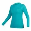 Maillot De Corps Endura BaaBaa Manches Longues Bleu Clair Femme -Casques Cyclisme importe magasin en e6165bp