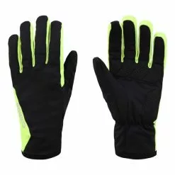 Gants Longs Finisseur Pro Warm Noir Jaune