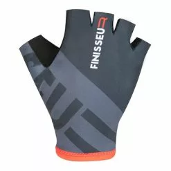 Gants Finisseur Logo Anthracite Noir -Casques Cyclisme importe magasin fns gnt02 006