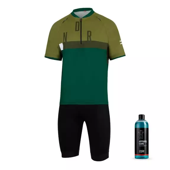 Équipement Finisseur Core VTT Ndr Vert Noir + Lessive DPV Apparel Care 750 Ml 3 Équipement Finisseur Core VTT Ndr Vert Noir + Lessive DPV Apparel Care 750 Ml
