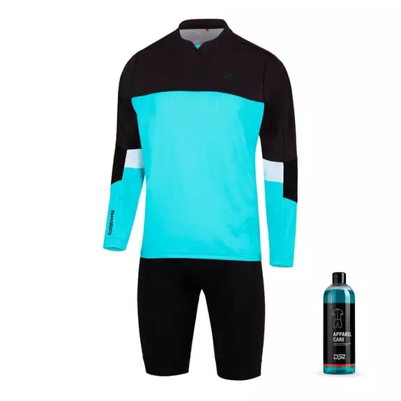 Équipement Finisseur Pro VTT Enduro Line Bleu Noir + Lessive DPV Apparel Care 750 Ml 3 Équipement Finisseur Pro VTT Enduro Line Bleu Noir + Lessive DPV Apparel Care 750 Ml