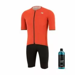 Équipement Finisseur Pro Race Signature 2 Rouge Noir + Lessive DPV Apparel Care 750 Ml
