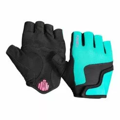 Gants Giro Bravo JR Turquoise Rose Enfant