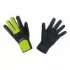 Gants Longs Gore Wear Thermo Windstopper Noir Jaune Néon