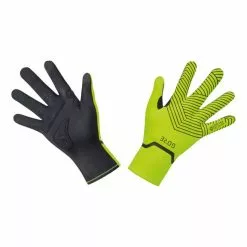 Gants Longs Gore Wear C3 GORE-TEX INFINIUM™ Stretch Mid Noir Jaune Néon