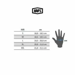100 Percent Gants Longs 100% Sling Noir Logo Gris -Casques Cyclisme importe magasin guia talles 100 guants home st v1 15