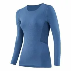 Loeffler Maillot De Corps Löffler Transtex Warm Hybrid Manche Longue Bleuté Femme