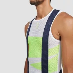 Maillot De Corps MAAP Evolve Team Sans Manches Blanc Vert Clair -Casques Cyclisme importe magasin map mbl045 wht 005