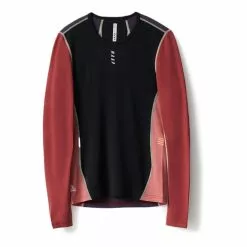 Maillot De Corps MAAP Thermal Manche Longue Rouge Foncé