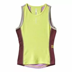 Maillot De Corps MAAP Thermal Sans Manches Jaune Clair Multicolore Femme